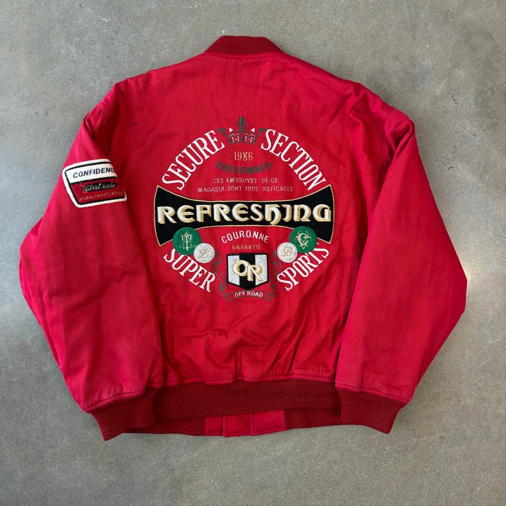Vintage 1986 Racing Bomber Jacket [L/XL]